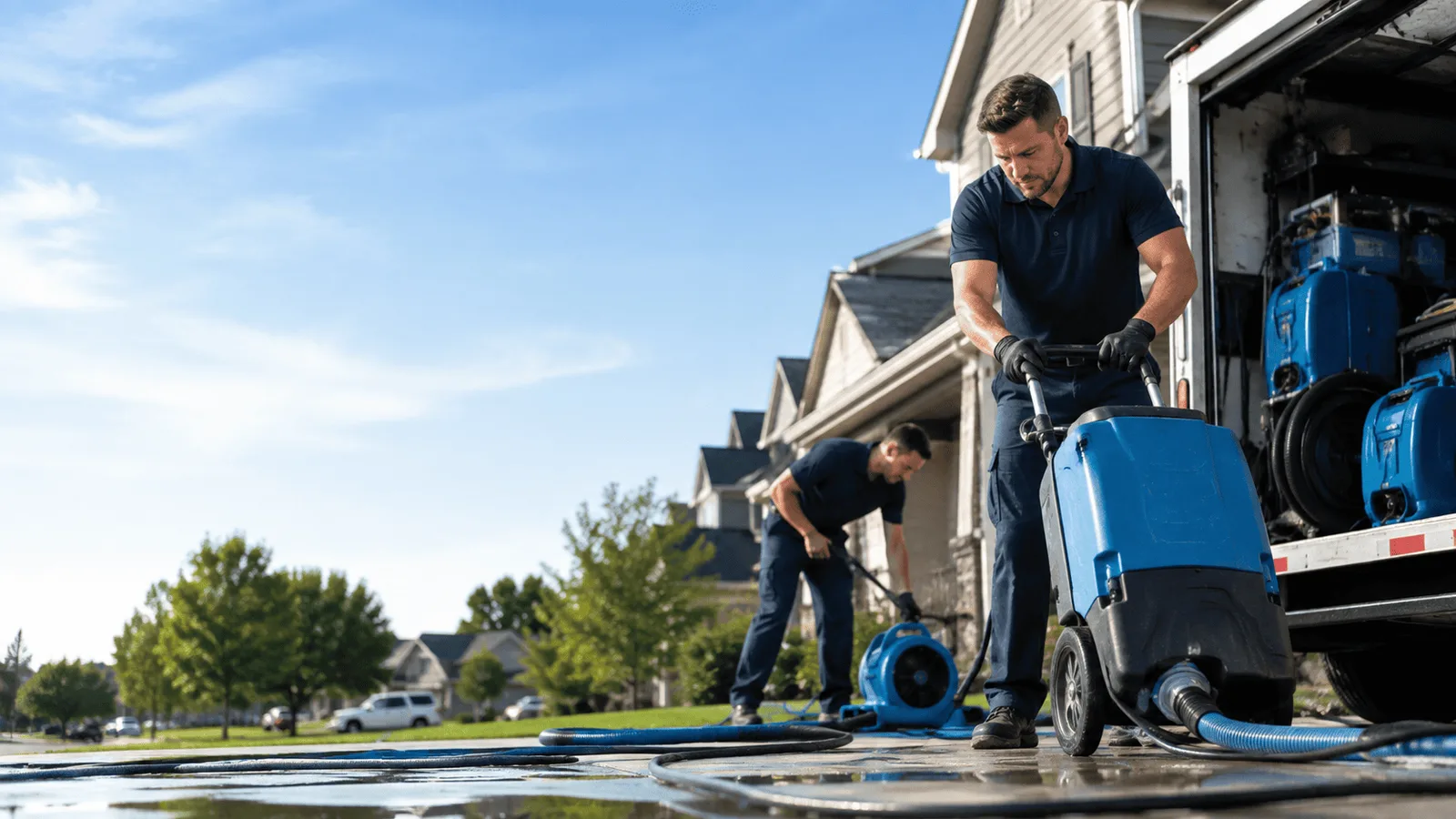 Dehumidification being performed in Montpelier Station, VA